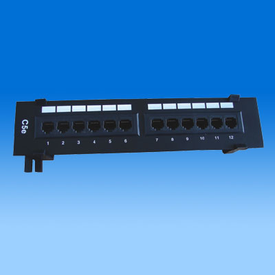 ZH-PP01 CAT5E 12 PORTS UTP PATCH PANEL